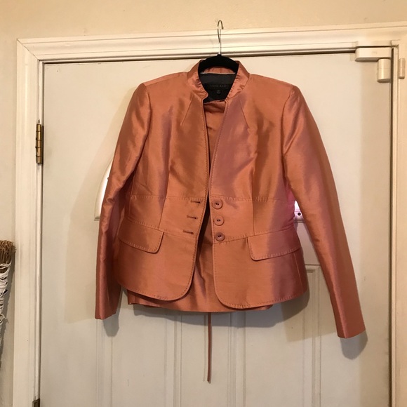 Anne Klein skirt suit size 10p skirt, size 6p jacket new w/o tag 66% Wool, 35%Sk - Picture 3 of 12
